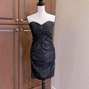 Nicole Miller Dress Black Strapless Size 8
